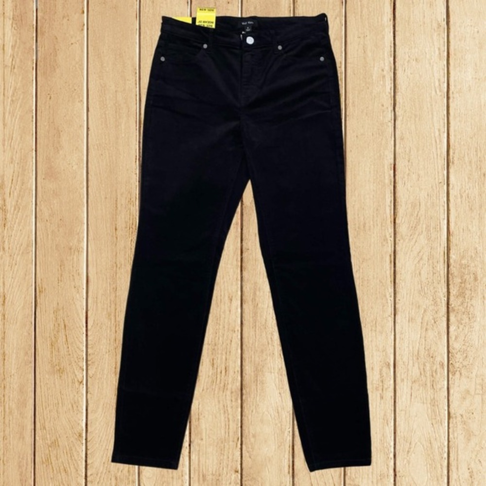 NWT Well Worn‎ Womens High Rise Soft Corduroy Skinny Pants Black Size 6/28